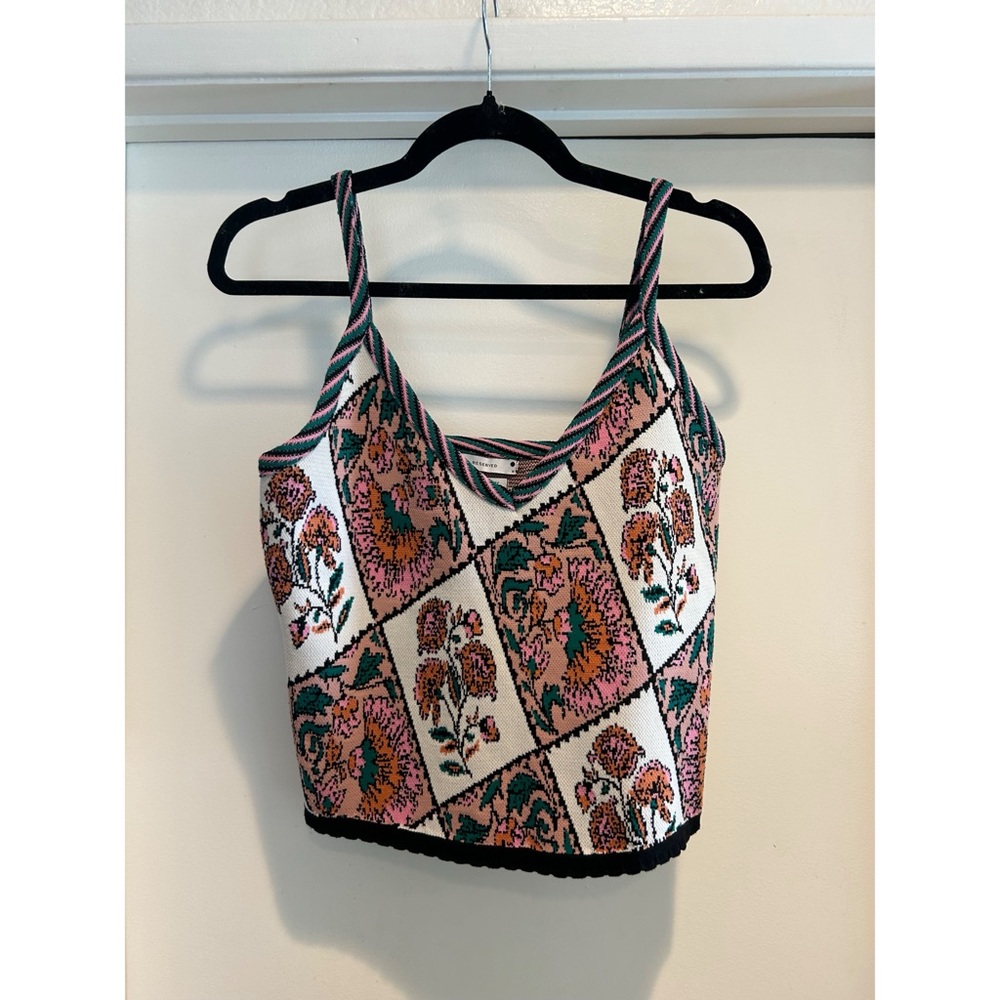 Floral Knit Crop Top